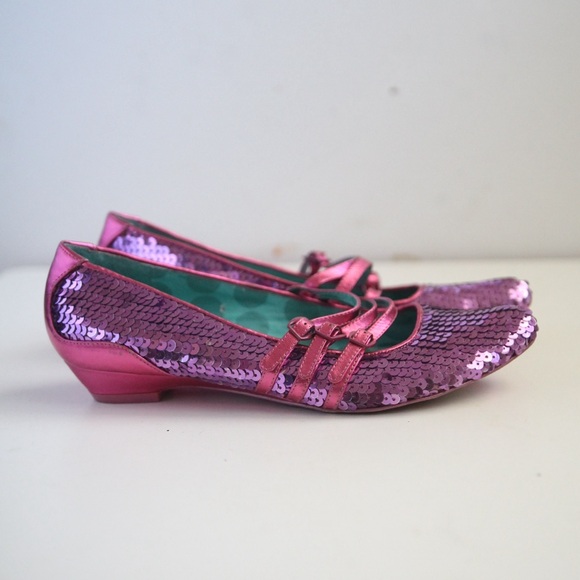 Irregular Choice Fuchsia glitter size 8 - Picture 3 of 8